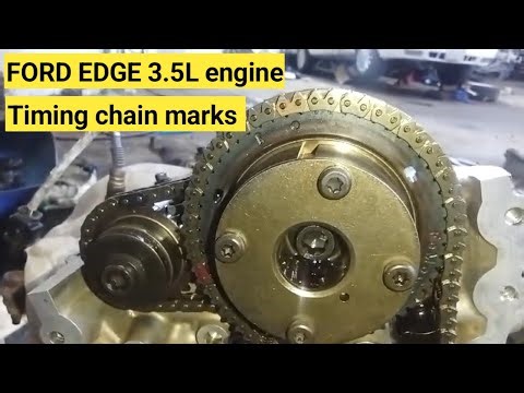 FORD EDGE 3.5L engine timing chain marks || Asad info plug