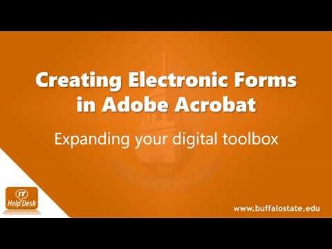 Creating Interactive Electronic Forms in Adobe Acrobat