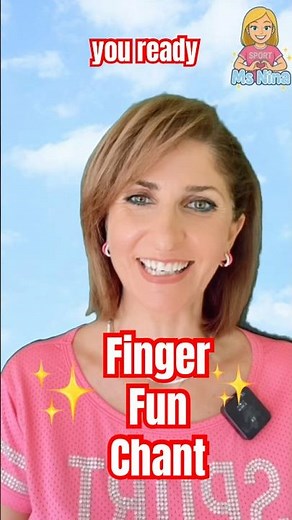✋ Fun English Chant with Actions for Kids | One Finger Tap | Classroom Song #kidsongs #learningisfun