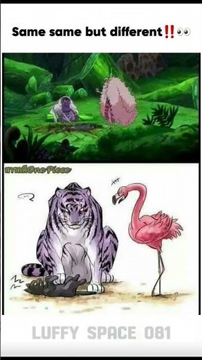 Same same but different‼️🗿 #onepiece #luffynikanikanomi #luffy