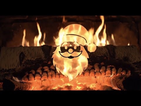 5 Hour Holiday Yule Log Fireplace 🔥 | Animated Christmas Fireplace with Santa & Flying Reindeer |