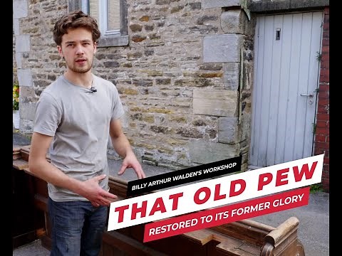 Church pew repair, see the transformation Billy Arthur Walden #Billysbuilds
