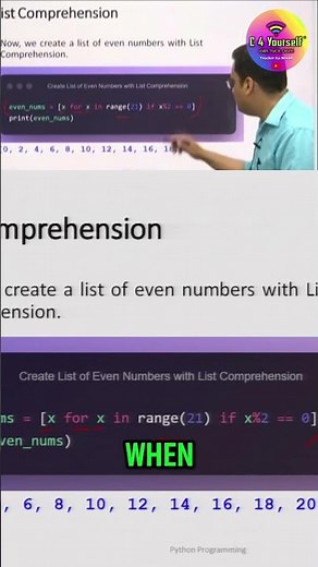 Code Reduction: Master List Comprehension in Seconds! #shorts