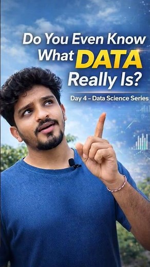 Day 4 ⚠️ “Data” Doesn’t Mean What You Think! | Data Science Basics Explained