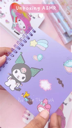 💖Kuromi Stationery | Hello Kitty and friends stuff | Unicorn stationery ASMR Unboxing #shorts #ree