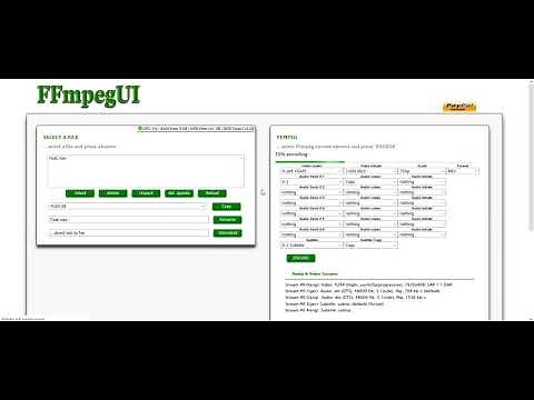 FFmpeg UI - graphical web interface for FFmpeg