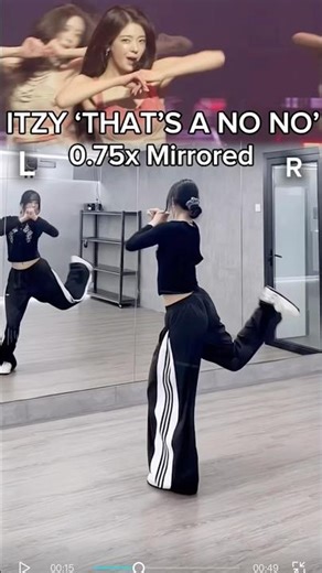 ITZY ‘THAT’S A NO NO’ 0.75x slow speed mirrored dance tutorial #kpop #dancetutorial #kpopdance