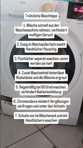 7 nützliche Waschtipps beim Wäsche waschen