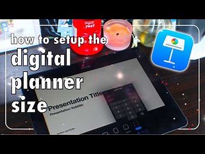 how to setup the size of your digital planner| How To Create a Digital Planner using Keynote in 2025