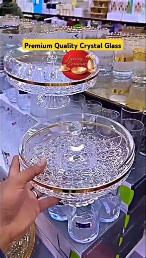 Royal Crystal Serving Set | Luxury Kitchen Decor #HomeDecor #Aesthetic #LuxuryLifestyle