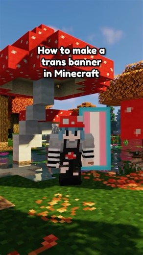 RatthewVT | twitch streamer on Instagram: "How to make a transgender flag banner in minecraft (with a sprinkle of trans spite 😌✨) which flag tutorial should I make next? #minecrafttutorial #banner #ratkingn #minecraft #transgender #trans"