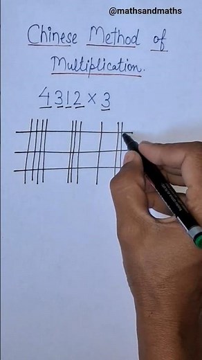 #Chinese Method Of Multiplication#🤯🤯##