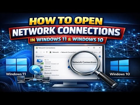 How to Open Network Connections in Windows 11 & Windows 10