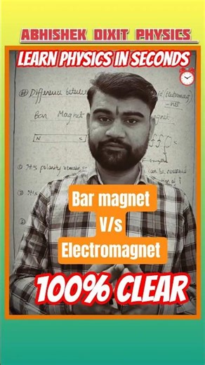 Different between bar magnet and electromagnet 🤔 💯clear #magnet #class10 #boardexam