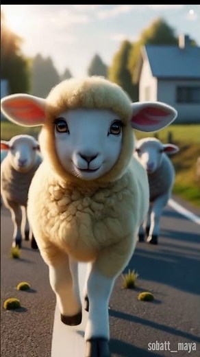 Domba lucu kartun animasi