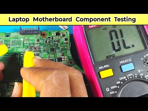 Laptop Motherboard components testing Hindi || #Components #checking with #Multimeter 