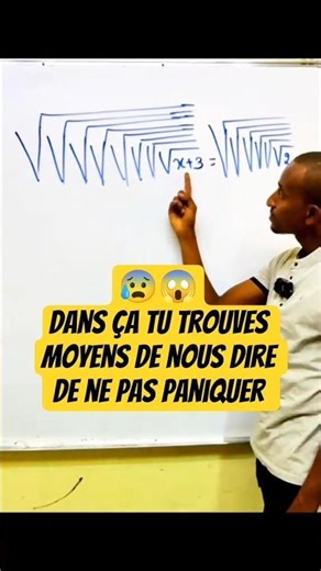 🤧😂Racine carrée de racine carrée de racine carrée de racine carrée