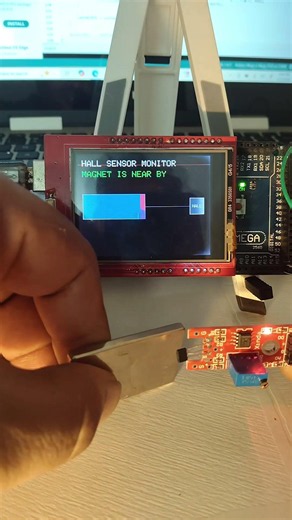 Arduino Magnet Detector! Hall Sensor + TFT Display Build 🧲⚡