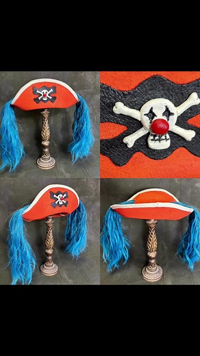 Custom Pirate Hats by @JeffMacKay of Captain Jack’s Pirate Hats #piratecore #apirateslifeforme #piratehat #piratefashion #hatter #valentines #onepiece #buggyonepiece