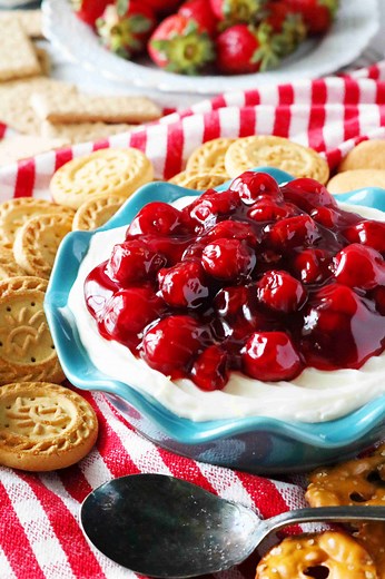 Cherry Cheesecake Dip - Quick and Easy! - The Anthony Kitchen