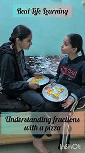 Real Life Situation #9 Understanding Fractions with the help of a Pizza #fractions #properfractions