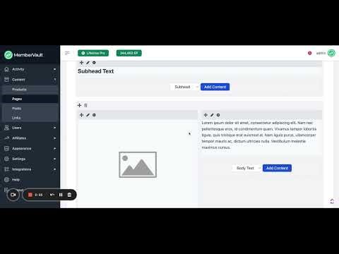 How to Build a Basic Page in MemberVault