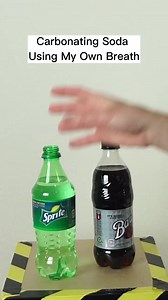 Carbonating soda with my own breath 😮‍💨 #reels #soda #theactionlab #science #physics #interesting | The Action Lab