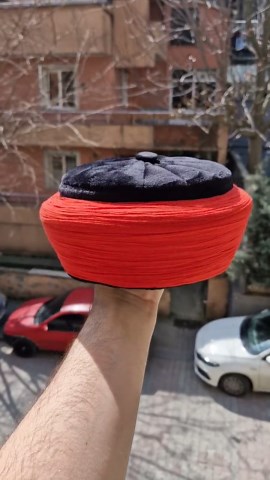 Ottoman Kadi Turban Hat - Red and Black Muslim Scholar Cap - Handmade Islamic Kufi With Turban Wrap - Turkish Imam Molla Hat - History Hat - Etsy