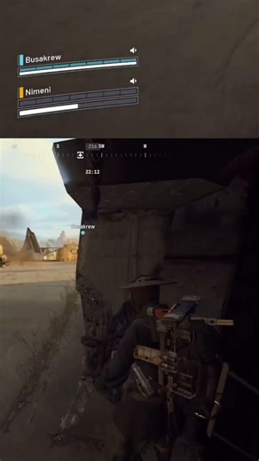 Two friends take on giant AI crab momma in space game. Humans were the real threat. #arcraiders