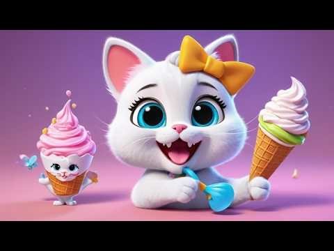 Coco Cat Loves Ice Cream | Fun Summer Song for Kids | Sweet Treat Nursery Rhyme