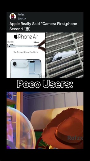 Apple forgot phone physics 💀📱 #shorts #apple #poco #techmemes