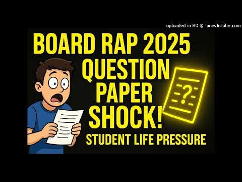 “Question Paper Ka Pressure 🔥 | Board Exam Rap Song | School Life Struggle Rap 2025”