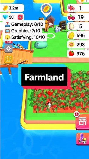 Farm Land🐷 In this arcade idle game, you will get to develop your own farm: sow your seeds, water them, and harvest them! #gamingclips #whattoplay #gamingontiktok #recommendations #mobilegaming #greentok #farmtok #farmland