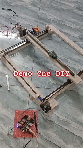 Demo Cnc Mini From PVC #diycnc #diycncmachine #cncmill