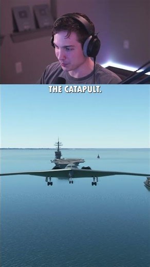 B-2 Spirit Landing on Aircraft Carrier