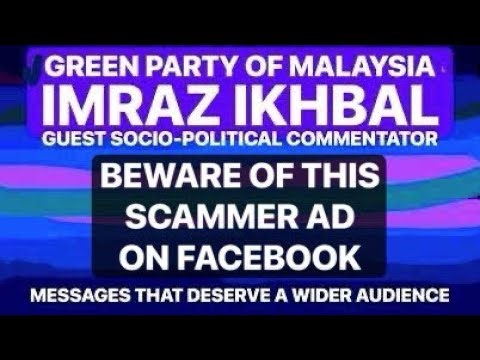 PUBLIC SERVICE ANNOUNCEMENT | BEWARE OF THIS SCAMMER AD ON FACEBOOK | IMRAZ IKHBAL | 25 SEPT 2025