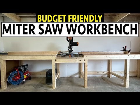 How to Build a Budget-Friendly Miter Saw Workbench | Full DIY Build + Tips