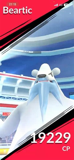 Beartic's freezing breath creates an icy path in the middle of the sea 🐻‍❄️❄️ #Beartic #Shorts #B...