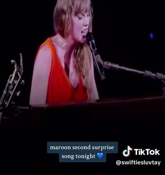 maroon second surprise song tonight 💙 i love you so much tay #taylorswift #swiftiesluvtay #taylorswifttok #ts #tayloralisonswift #swifttok #swifties #swiftiefyp #taylorswiftsuprisesong #erastour #erastoursuprisesong #midnights #maroon #maroonlive @Taylor Swift