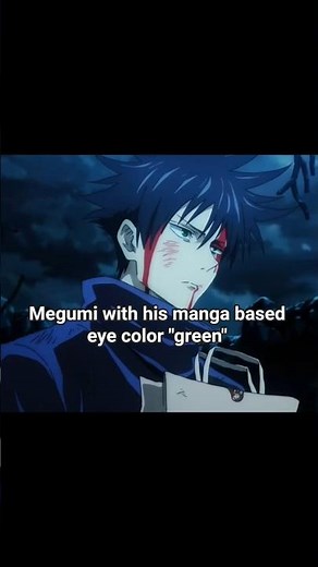 Megumi w his Green eyes☆😭 #theweeknd #jujutsukaisen #jjk #yuji #sukuna #gojo #megumi