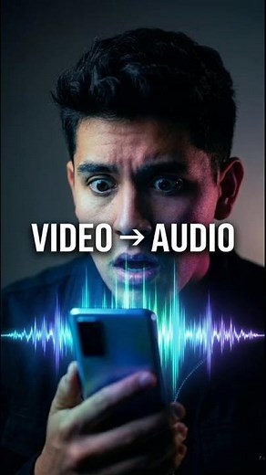 Convierte CUALQUIER video en audio en segundos 🎧🔥 #shorts