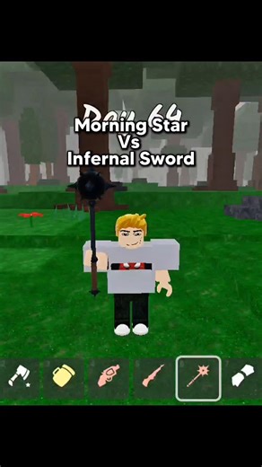 Morning Star Vs Infernal Sword #roblox #99nightintheforest #fypシ