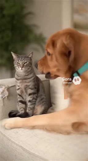 How does the cat command the room without saying anything? 😺 #funny #pets