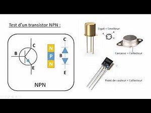 TRANSISTOR NPN ou PNP, constitution et test des jonctions au multimètre numérique, c'est facile !