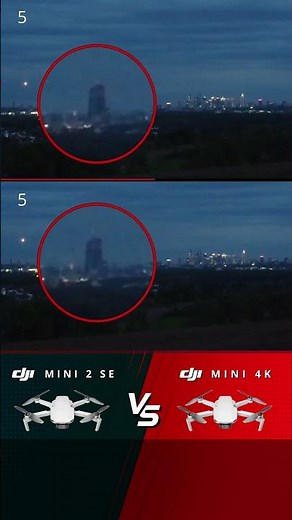 DJI Mini 4K vs Mini 2 SE at Night #DroneTest