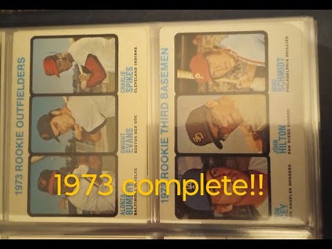 The 1973 Topps Baseball set, my oldest complete set, the last of the vintage sets? Mike Schmidt RC