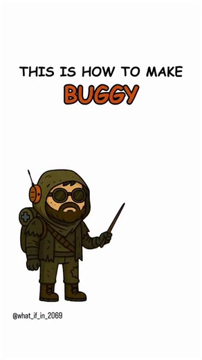 Who knows on Instagram: "This is how to make a buggy if the world collapse"