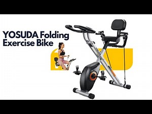 YOSUDA Folding Exercise Bike - 3 in 1 Upright Indoor Cycling Bike and Recumbent Exercise Bike