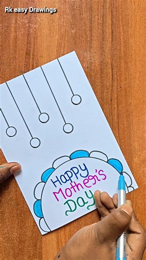 Easy Mother's Day Card 🌹 / Mother's Day Card Making / Happy Mother's Day #shorts #mothersday #art