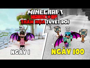 KiraMC Tóm Tắt 100 Ngày Minecraft Sinh Tồn Siêu Khó Trong Thế Giới Thảm Họa Tuyết Rơi !!